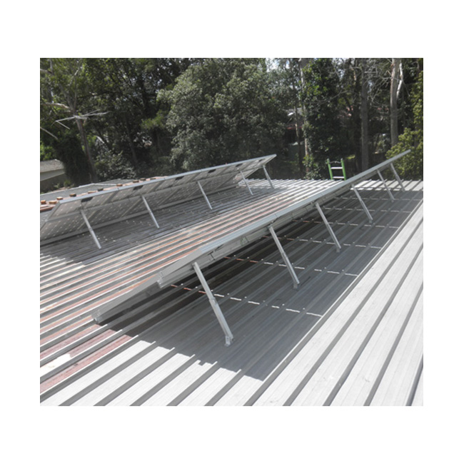 AS Solar Metal Roof Mounting Systems Adjustable Tilt Structure