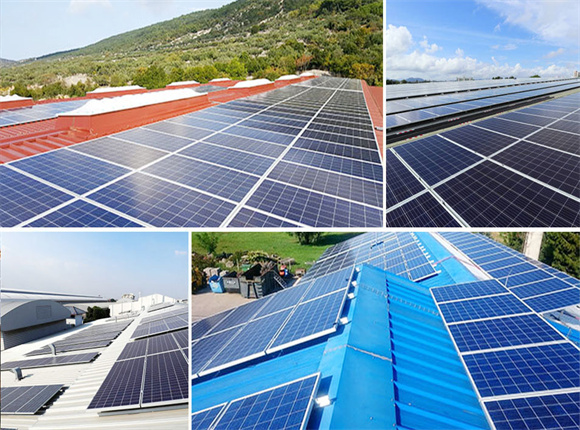 Rooftop photovoltaic power station - Sloped roof mounting systems