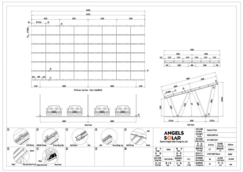 solar mounting carport project