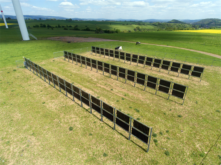 vertical bifacial PV plant